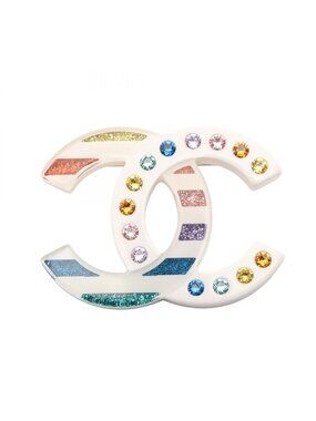 Chanel Brooch CC Logo 15